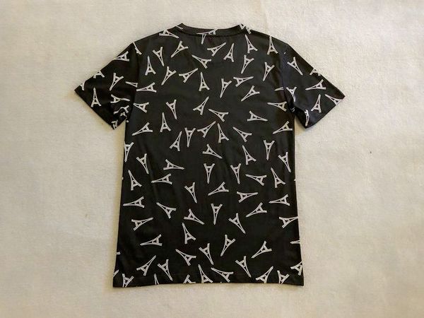 

fashion-19ss luxury europe париж mens конструктора футболки eiffel cn ​​картины высокого качества tshirt мужчины женщины марка футболки диза, White;black
