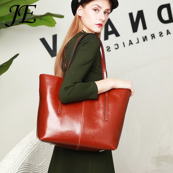 

je real leather high capacity women fashion bags designer brand luxury totes bag handbangs for girls ladies wholesale drop ing