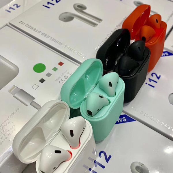 

I12 tw i10 bluetooth earphone wirele earphone touch control head et 3d tereo earbud charging ca e i 10 i 12 tw