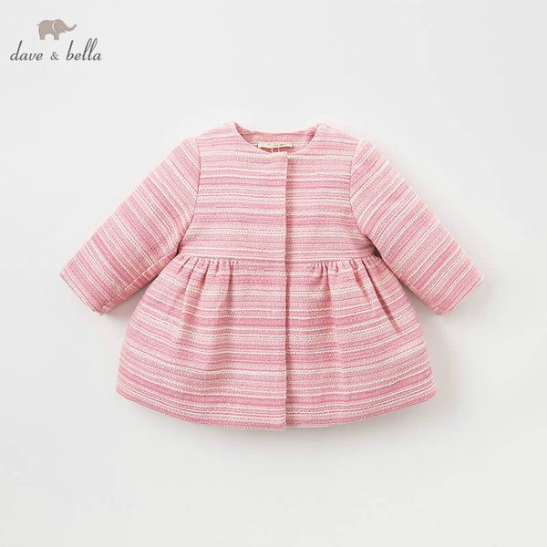 

dave bella baby girl cotton jacket children red outerwear fashion pink coat db8713, Blue;gray