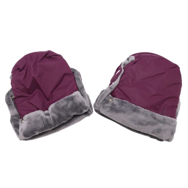 

winter pram hand muff baby carriage pushchair warm fur fleece hand cover buggy clutch cart muff glove stroller accessories