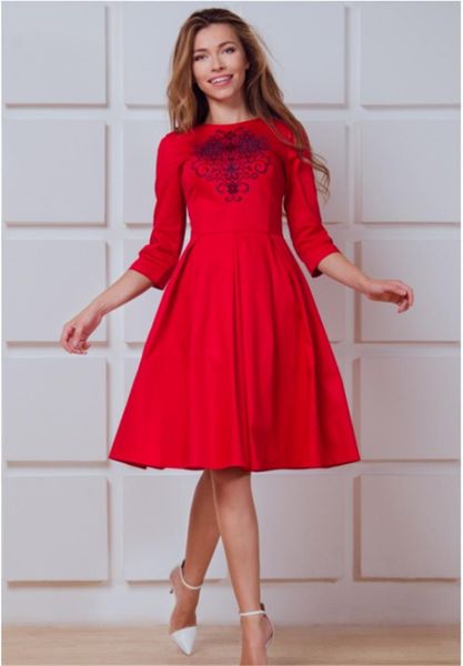 

family dress mother and daughter matching women girls casual three quarter sleeve o-neck dresses price for 1pc, Black;gray