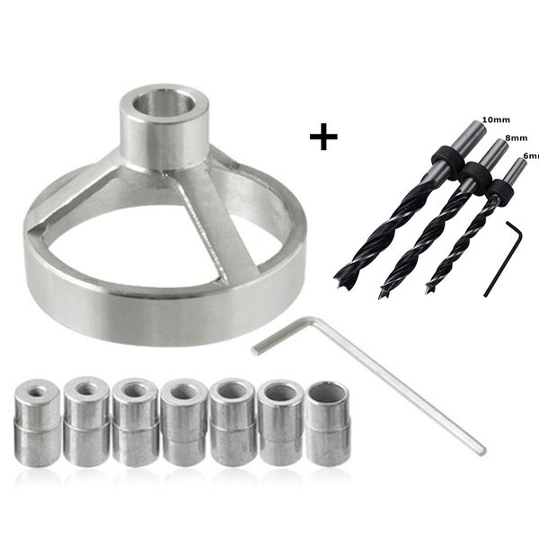 

stainless steel vertical drill guide hole puncher fixtures wood positioning doweling jig locator for diy woodworking tools