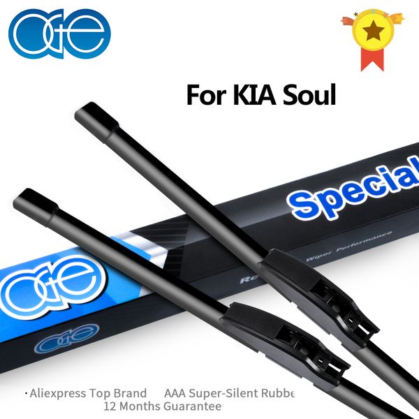 

oge front and rear wiper blades for kia soul 2009-2018 natural rubber car windshield windscreen accessories
