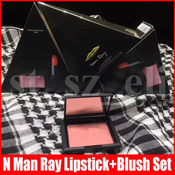 

n любовный треугольник макияжа set matte lipstick face blush powder man ray 4013 # оргазм румяна макияж set