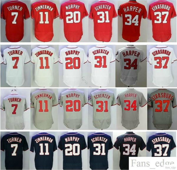 

Cheap Baseball #7 Trea Turner 11 Ryan Zimmerman 20 Daniel Murphy 28 Jayson Werth 31 Max Scherzer 37 Stephen Strasburg Jersey