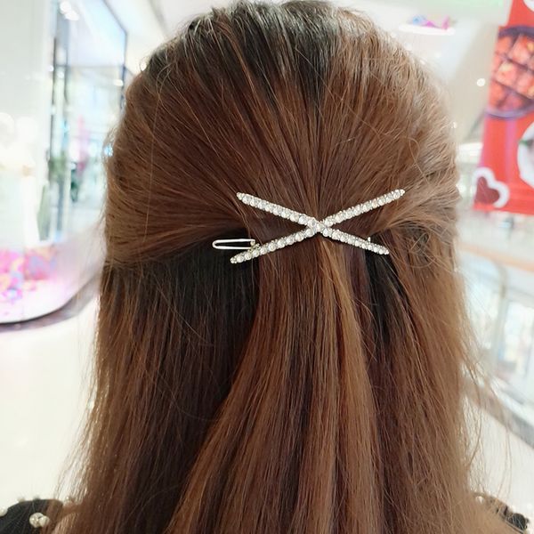 

crystal geometric hair clip metal hair clips barrette hairpin bobby pins headdress accessories styling tools for women girl