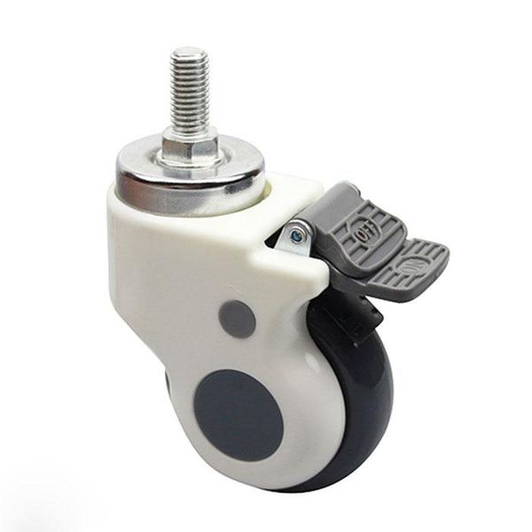 

75mm ultra-quiet thread hospital medical carts chair caster swivel caster pulley universal wheel hardware parts