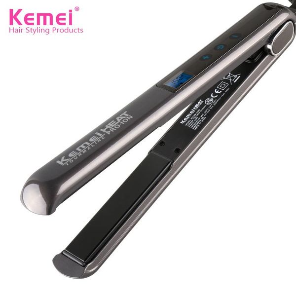 

for kemei lcd touch screen hair straightener ironing board anion does not hurt the hair clip km-1089