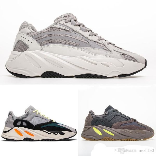 

2019 Mens Running Shoes 700 V2 Static 3M Reflective Wave Runner Shoes OG Mauve WaveRunner Women Trainers Designer Shoes