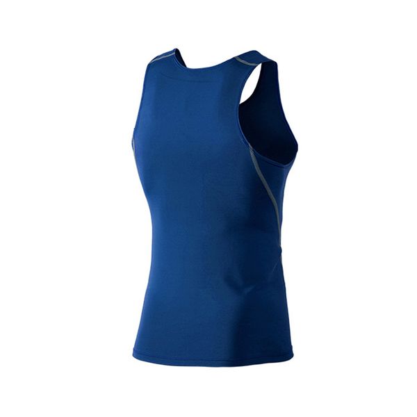 

men sports vest elastic breathable quick dry sports for workout kh889, Black;blue