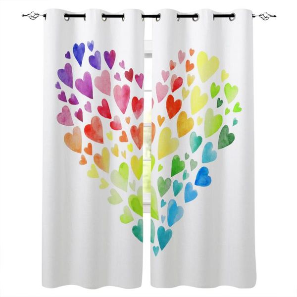 

curtain & drapes summer love watercolor room curtains large window blinds living bedroom treatment draperies girls
