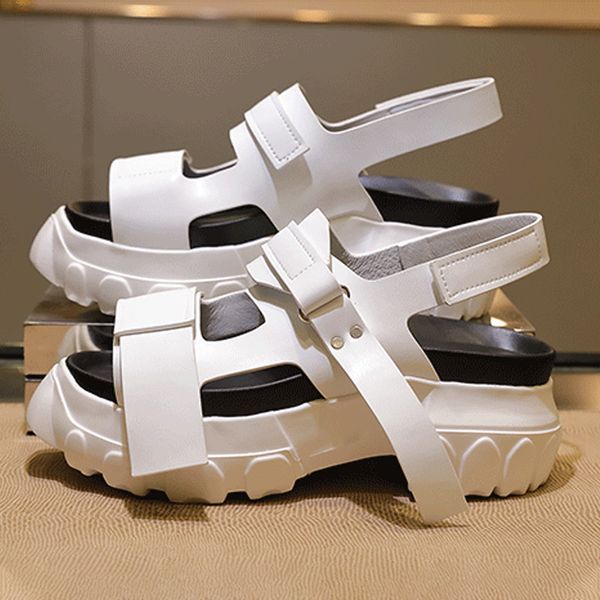 Dicke Sohle Damen Designer Sandalen Plateau Damen Sandalen Weiches Leder Damen Sommerschuhe 12#20/20e50