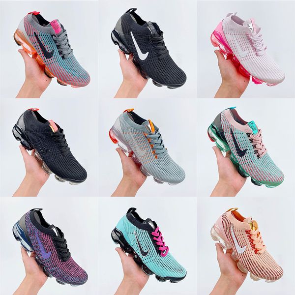 

running shoes women's men's air vapormax 2019 run utility olive trainer sneakers beture sports outdoor classic casual shoe, Black