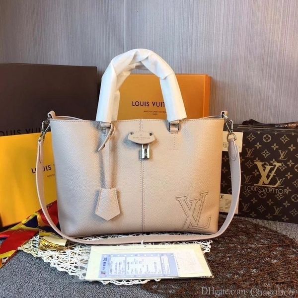 

2019 m54780 calfskin classic lady white handbag shoulder bags hobo handbags handles boston cross body messenger shoulder bags