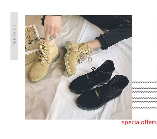 

x140 людей spring повседневных загрузки дышащего light мужчина шнуровка новые женщины s кожаных ботинки дикой личность ботинки мода большого, Black