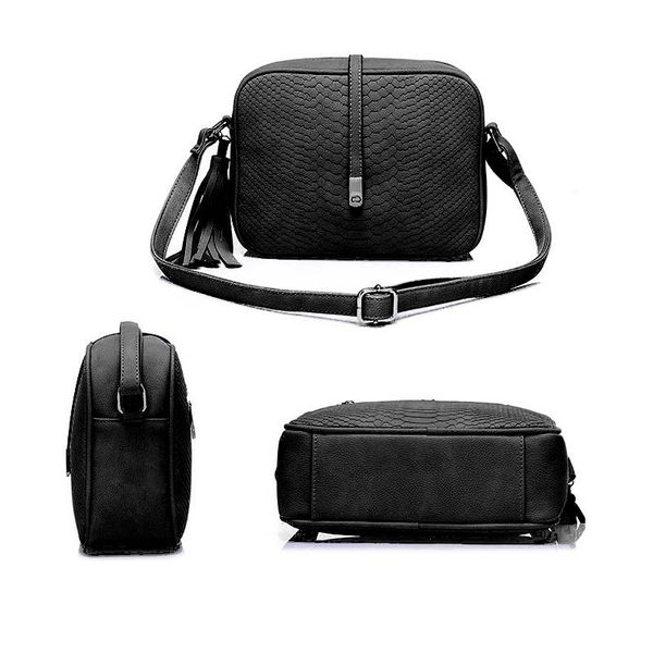 

мода женщины кожа pu плеча сумки малый ретро crossbody сумка сумочка с кисточкой msj99