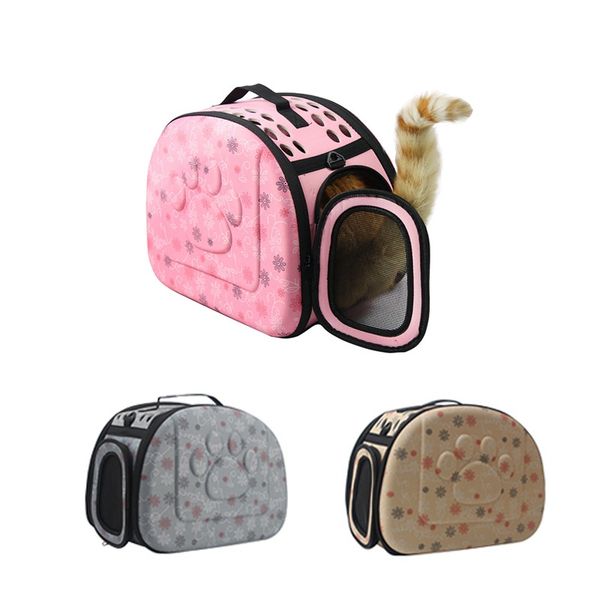 

portable dog carrier bag foldable eva cats handbag travel bag puppy carrying mesh shoulder pet bags