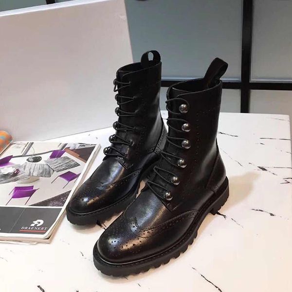 

2019 new net red explosions luxury fashion classic wild martin boots 100% genuine leather shoes size35-41 factory direct, Black