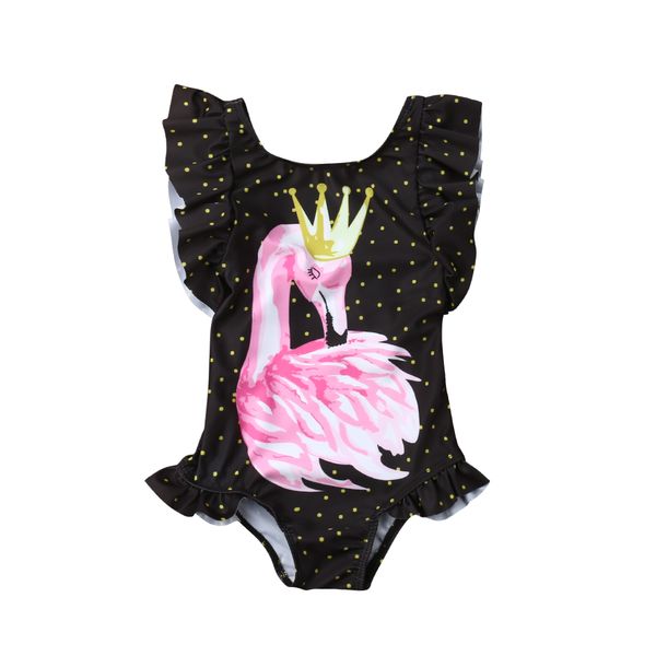 

summer kids girls flamingo печати бикини купальники цельный купальник купальники пляжная