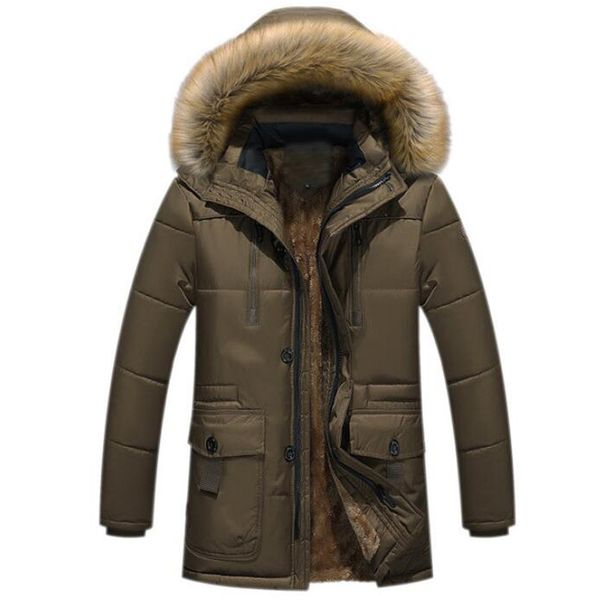 

fur coats men winter thick long jacket man plus velvet hooded overcoat casaco masculino inverno mens outdoor warm parkas 4xl, Tan;black