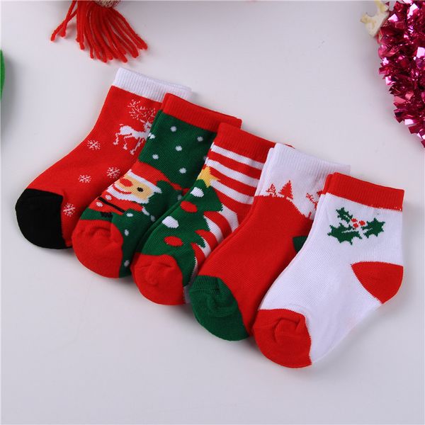 Neue Herbst Winter Baby Weihnachten Socken Kinder Jungen Mädchen Socken Kind Socke Kinder Fuß Warme Baumwolle Socken 15305
