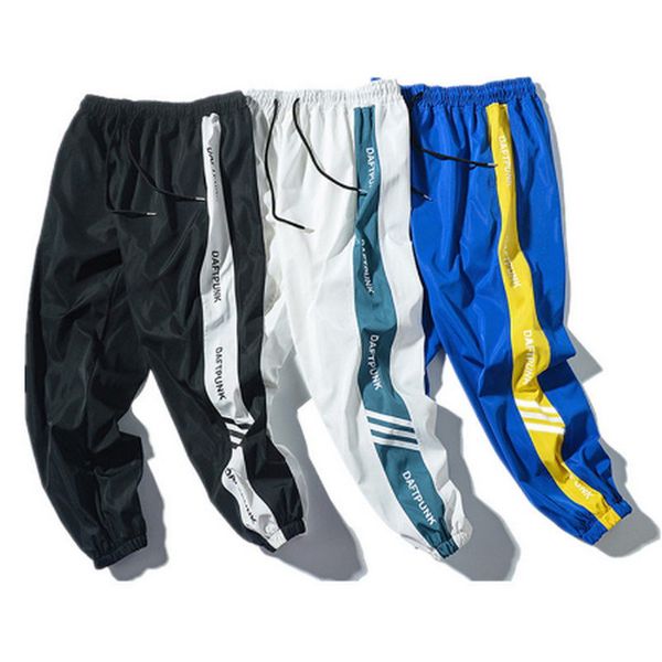 

pantalones de chndal casuales de marca moda fgkks para hombre, deporte ltima moda para hombre, hip hop hasta el tobillo, Black