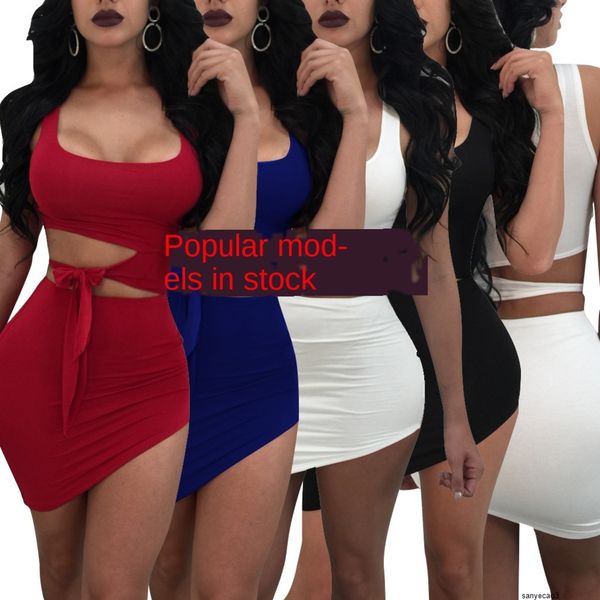 

womens designer solid color banquet dress v-neck long sleeve hip split dress fkb0h, Black;gray