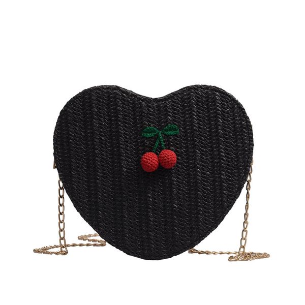 

женская мода элегантный heart-shaped вишневый аксессуары solid color сумка на ремне любовь woven