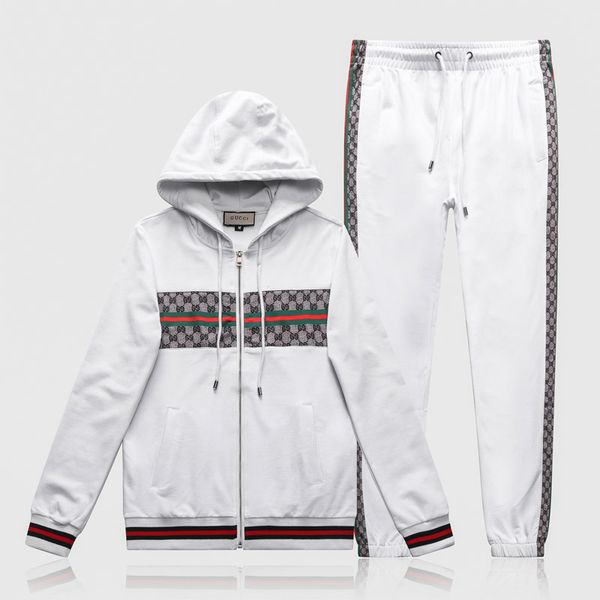 

fashion mens tracksuit printing mens jogging casual sport suits autumn winter hoodie laure ralp christmas mens sportswear gy6, Gray
