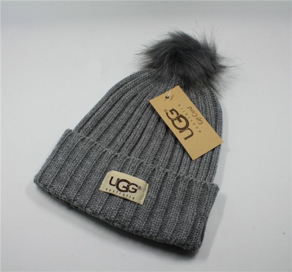 

solid color knitted beanie hat luxury color matching thick knitted hat warm pompom luxury hat winter outdoor, Blue;gray