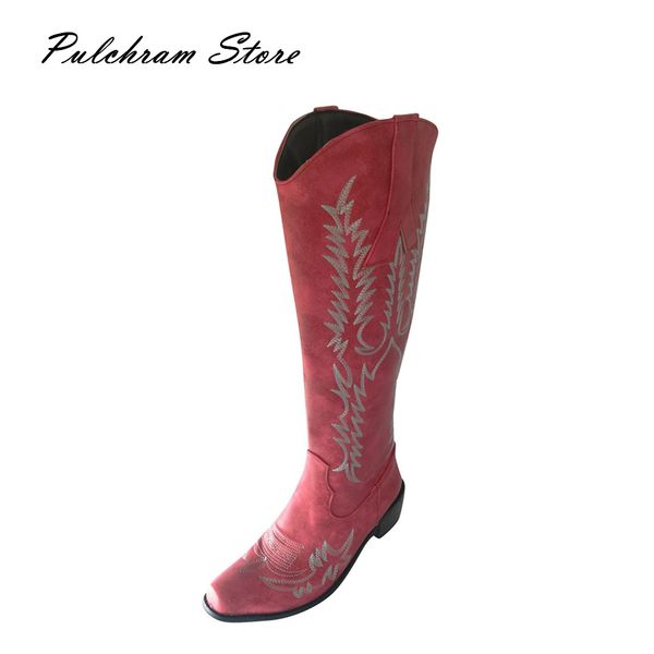 

fashion ancient custom side zip booties casual long winter boots women shoes women thigh high boots ladies platform, Black