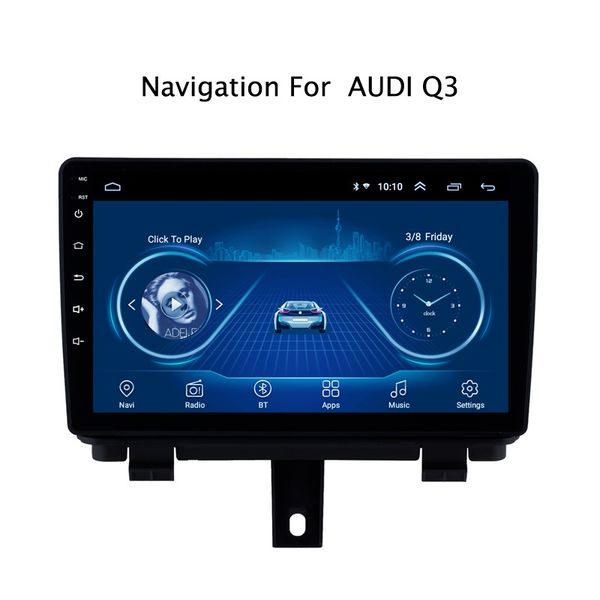 

9" super slim touch screen android 8.1 gps navigation for 2013 2014-2017 q3 car radio stereo bluetooth multimedia head unit car dvd