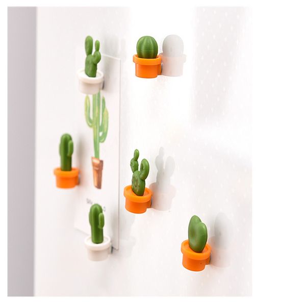 

cactus refrigerator stickers green plant magnetic buckle magnetic stickers 6 pc new arrived #july 25