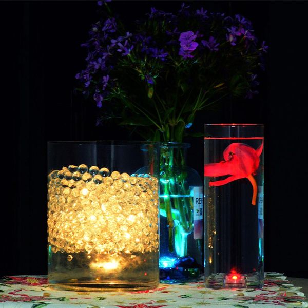 

remote control colorful change round aquarium led light submersible fish tank lamp