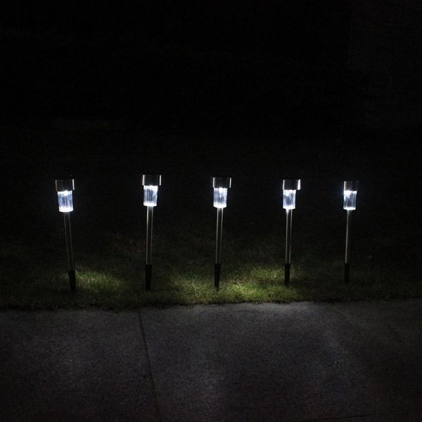 

led solar waterproof lawn light into the ground control outdoor garden placement lights rgb / white, size optiona 1
