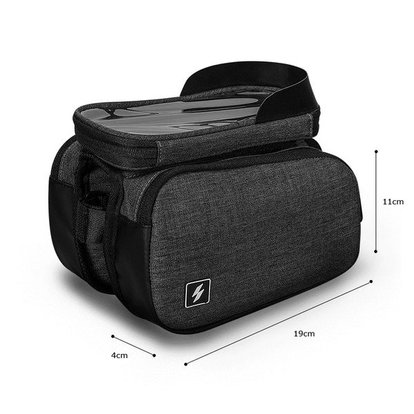 

roswheel sahoo series 122007 touch screen bike cell mobile phone bag front frame tube cycling pouch double bicycle pannier panniers ba