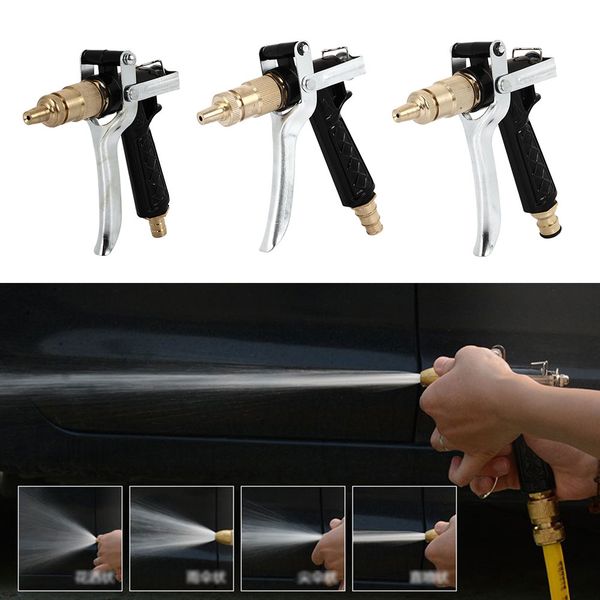 

high pressure garden water gun metal sprinkler sprayer nozzles gardening hose car washing watering jet pistolet arrosage