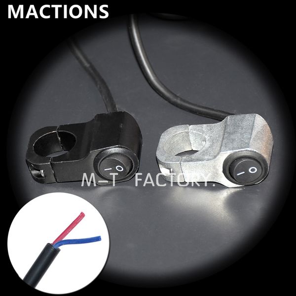 

motorcycle 7/8" 12v handlebar switch headlight fog brake hazard light switches without pilot lamp black/chrome