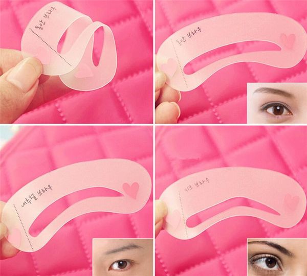 

горячие здоровье красота 3 шт многоразовые новые брови трафарет инструмент для макияжа бровей шаблон shaper make up tool eye brow guide шабл