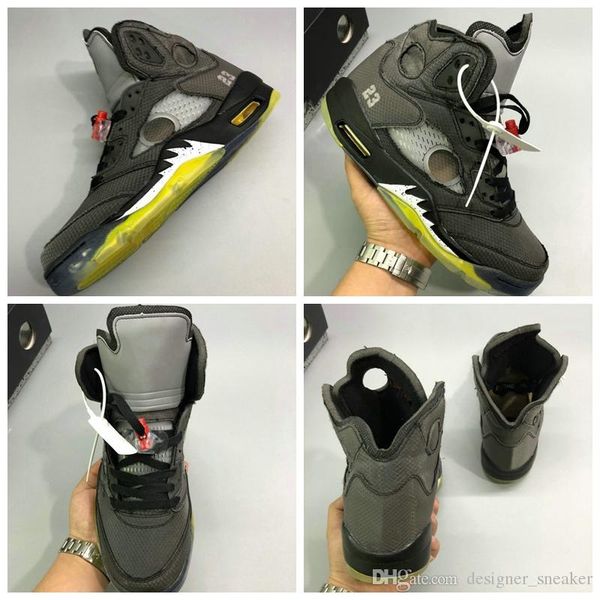 

2020 with box off men 5s basketball shoes 5 black muslin fire red 3m reflective authentic luxury designer white sneakers scarpe ct8480-001