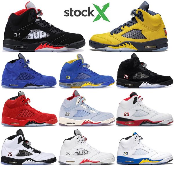 

with socks jumpman island green 5 5s mens basketball shoes michigan oreo wings white cement black metallic og sports sneskers eur 40-47