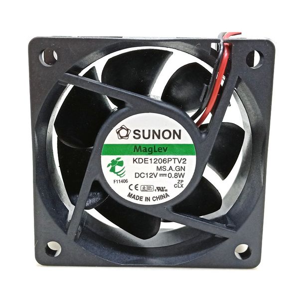 

new original kde1206ptv2 dc12v 0.8w 60x60x25mm 6cm 2lines cooling fan