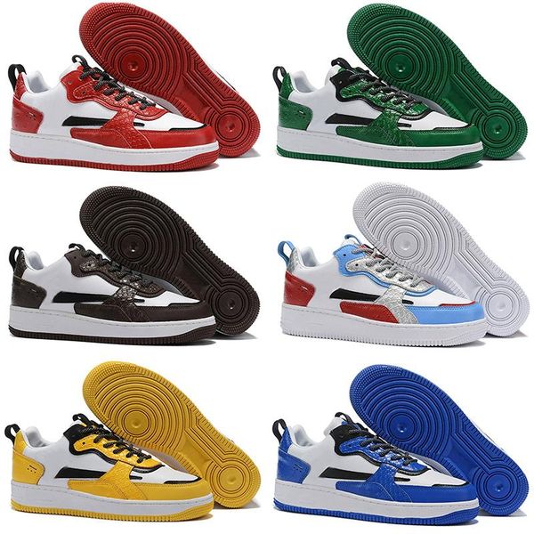 

new 1 07 ac low cut skateboarding running shoes men women white red green blue classics casual sport trainers designer sneakers 36-45