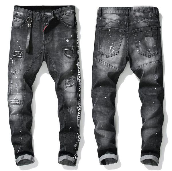 dsquared jeans black paint