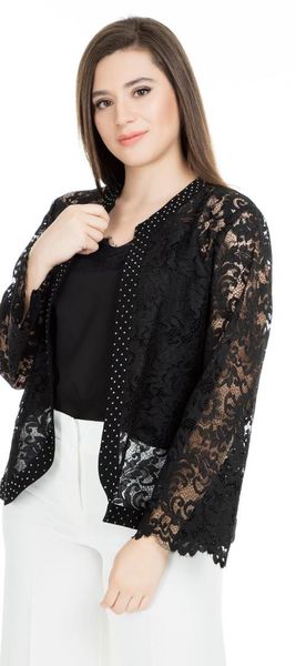 

ми драгоценный камень женщин куртка 37761634, Black;brown