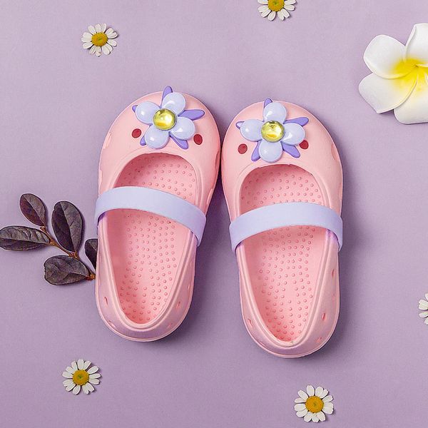 

children kids cute baby sandals summer casual shoes for girls soft boys girls closed toe flower sandals zapatos de nia#h4 t200507, Black;red