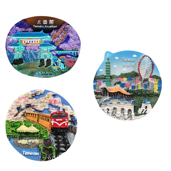 

lychee life china taiwan fridge magnet world famous landscape magnets souvenir modern home kitchen decor