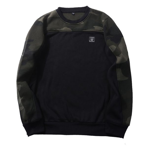 

2019 new hoodie men hip hop street wear sweatshirts mens skateboard pullover male camouflage hoodies, Black