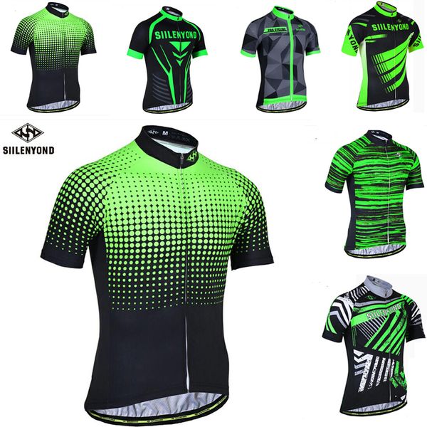 

siilenyond summer cycling clothes team short sleeve cyclist jersey professional bike sportswear bike jersey, Black;red